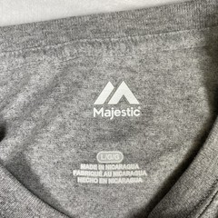 Majestic LA Dodgers Men’s Graphic T-Shirt Heather Gray Size Large Baseball Logo