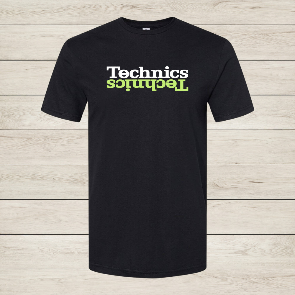 Technics Logo Unisex T-Shirt 1200 DJ Turntable Hip Hop House Size S-2XL