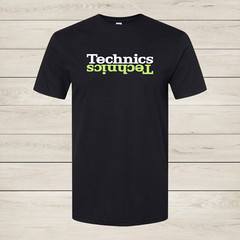 Technics Logo Unisex T-Shirt 1200 DJ Turntable Hip Hop House Size S-2XL