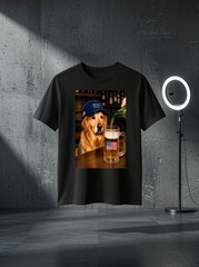 Unisex Funny Golden Retriever Meme Drinking Beer 250th Anniversary Graphic