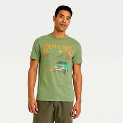 Goodfellow & Co Jeep Green T Shirt Joshua Tree Cotton Blend Size Large FREE SHIP