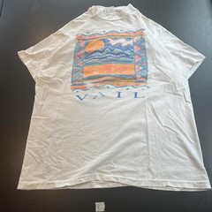 Vail Graphic Hanes Beefy-T Vintage Cotton T-Shirt XL