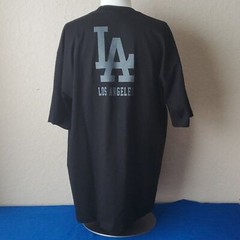 2X Pro Team Super Heavy Weight Los Angeles LA Baseball “RESPECT” Black T-Shirt