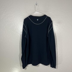 Kuhl Shirt Mens XL Blue Wildfibre Long Sleeve Crewneck Tagless Tee Casual
