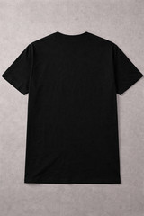 Armani Exchange Animal Print Logo Black Brown Crew Neck Short Sleeve T-Shirt