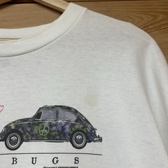 Vintage 90s Volkswagen Beetle “Love Bugs” Car Graphic T Shirt Size XL