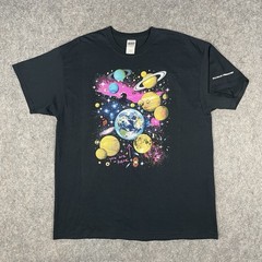 Vtg Palomar Observatory T-shirt Mens XL Black Astronomy Galaxy Space Earth Y2K