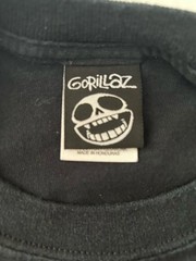 Vintage Gorillaz Russel Hobbs Skull Face T-Shirt Black Demon Days Phase 2 2005 M