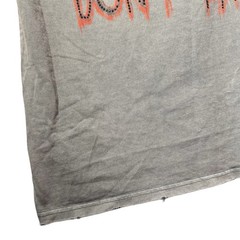 Valabasas Graphic Tee Mens sz S Grunge Skull Don’t Panic Gray 100% Cotton Street