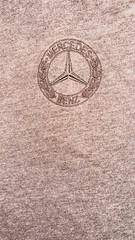 Mercedes Next Level CVC Crew Brown Logo T-Shirt