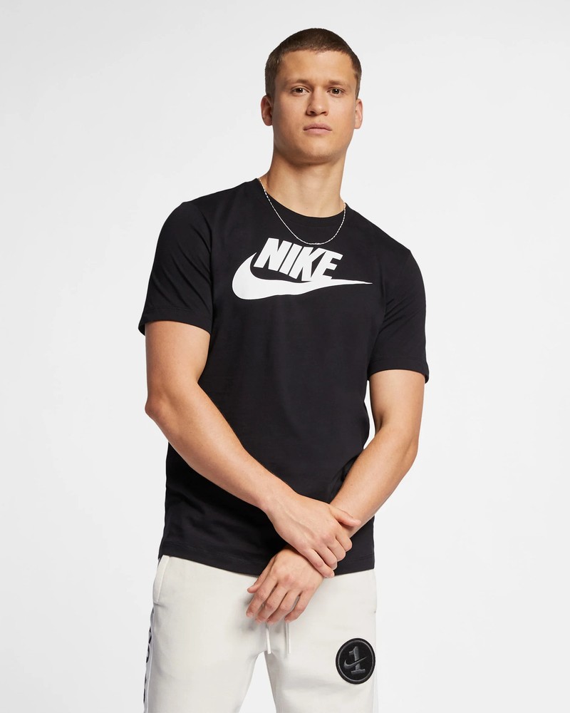 Nike SportSwear, Men’s Logo Printed T-Shirt – White, Black