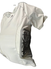 Adidas Adult Force Integrated Football Shirt Mens L White Padded Aero Ready