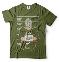 Friday 13th T-shirt Jason Popular Culture Shirt Counselor Camping T-shirt