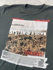 System Of A Down 2001 Toxicity Shirt Mens 2XL Gray Album Cover Graphic Band Tee