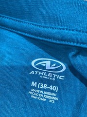 (Lot 6x) ATHLETIC WORKS DRIWORKS COOL TURQUOISE TRI BLEND MUSCLE Tank Sz M Tee