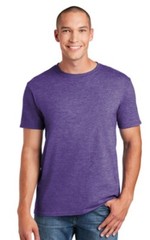 Gildan 64000 Men’s Heather Purple Softstyle T-Shirt Cotton Short Sleeve Medium 