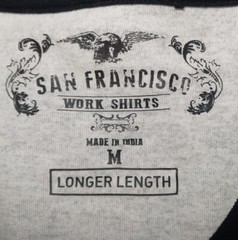 San Francisco Work Shirt Longer Length Stretch Size Men’s Medium