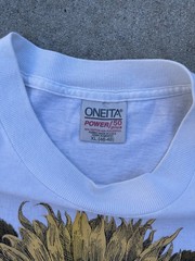 Vintage 90s Sunflower Wildlife Nature Art Graphic White T Shirt Size XL