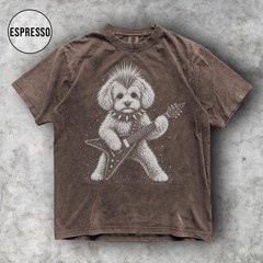 Maltipoo Dog Rock Guitar Music Lover Comfort Tee