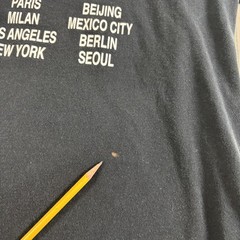 Nike World Tour Shirt Mens Large Black City List Swoosh Graphic Tee Beaverton