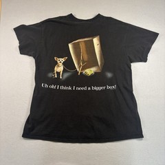 Delta Pro Weight T-Shirt Men’s XL Black Taco Bell Promo Chiwaua Here Lizard