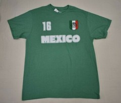 Mad Engine Mens Mexico #16 Soccer Fit Tee Shirt NWT M, L, 2XL