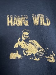 VTG Johnny Cash Hawg Wild Long Sleeve Shirt 2XL Black Man In Black San Quentin
