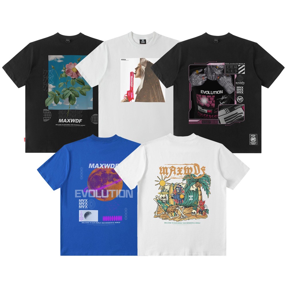 MFCT Men’s Streetwear Artwork Graphic Tee Crewneck Half Sleeves T-shirt