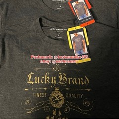 Lucky Brand Mens Short Sleeve Graphic T-Shirt SOFT Cotton-Blend Tee SM or MD NWT