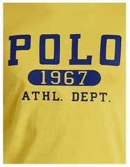 Polo Ralpoh Lauren Men’s 1967 Athletic ATHL Dept. T-Shirt Yellow Navy M $65