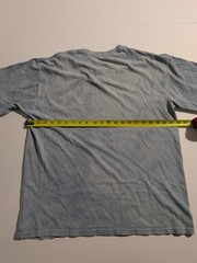 The Mountain 2007 Unisex XL Blue Wolf Graphic Print Crew Neck Short Sleeve Tee