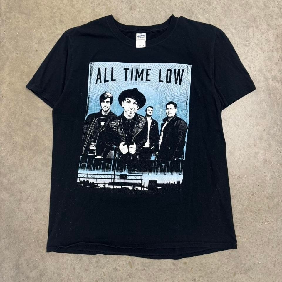 2014 All Time Low T-shirt Pop Punk Black Band tee Mens Large