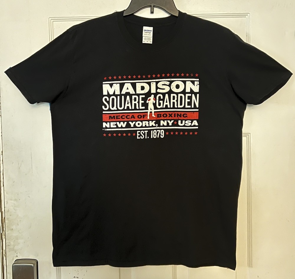 Madison Square Garden Mecca of Boxing Black T-Shirt Men’s Size XL MSG New York