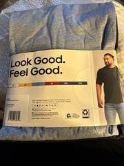 True Classic Men’s 2-Pack Crew Neck Tee Shirts Navy/Gray , Size Small NEW