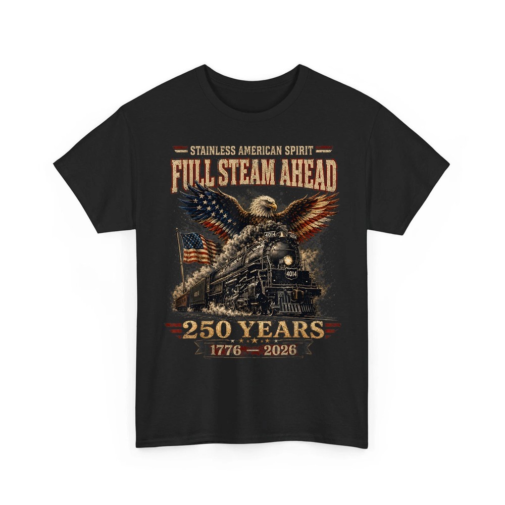 Big Boy 4014 Train USA 250th Anniversary Patriotic American Unisex T-Shirt