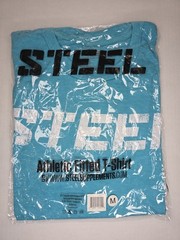 Men’s Steel Supplements T-Shirt Teal Medium Sports Gym Active USA