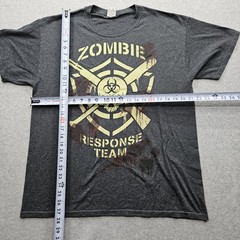 Fruit of the Loom Men’s Large Black Zombie Response Team T-Shirt
