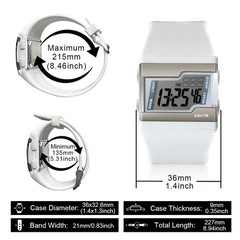 Digital Swimming Diving Wristwatch, 10 ATM Waterproof, Lap Stopwatch, Alarm