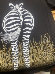 Tinga Tinga 100% Cotton Large Long T Shirt or Pajama Top Front & Back of Zebra