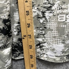 Silver Bait Fishing Shirt Mens XL Gray Camo Performance Short Sleeve Tee Spandex