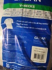 Gildan Men’s V-Neck T-Shirts, Multipack, White (6-Pack), Small