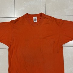 Vintage Blank T Shirt Pocket Men’s M Made In USA Cotton Distressed Burnout Thin