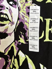 NEW ! Men’s Beetlejuice T-shirt~ Size XXL~Black w/ Lime & Purple Design