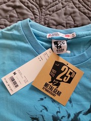 Uniqlo Metal Gear Solid Sons Of Liberty METAL GEAR 25th Anniversary sz M T-Shirt