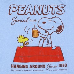 Peanuts Comics T-Shirt Snoopy and Woodstock Social Club Since 1955 Shirt