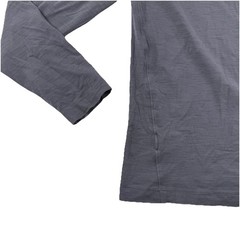 Rhone Long Sleeve Henley Shirt Heather Gray Mens Medium Stretch Pima Cotton
