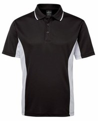 Podium Teamwear Adult Dynamic Look Contrast Polo Straight Hem 3-Button Placket