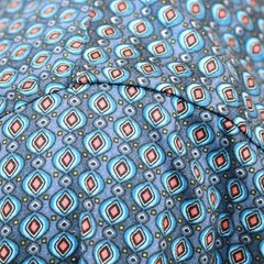 Stacy Adams Modern Fit Vintage Geometric Diamond Print Men’s Shirt Retro XL