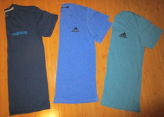 Lot 3 Adidas Men’s Small Tshirts Ultimate 2.0 Go-To Tee Summer Leisure Soft GUC