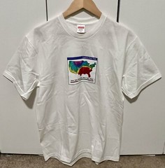 SUPREME WEATHER TEE WHITE SIZE MEDIUM 100% AUTHENTIC BRAND NEW FW23! NEVER WORN!